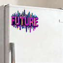 Future City Cyberpunk Vinyl Sticker for Car Laptop Skateboard Luggage Sci Fi