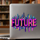 Future City Cyberpunk Vinyl Sticker for Car Laptop Skateboard Luggage Sci Fi