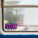 Future City Cyberpunk Vinyl Sticker for Car Laptop Skateboard Luggage Sci Fi