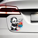 Panda Graffiti Art Vinyl Sticker for Car Laptop Skateboard Luggage Street Art