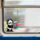 Panda Graffiti Art Vinyl Sticker for Car Laptop Skateboard Luggage Street Art