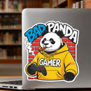 Bad Panda Gaming Controller Sticker for Car Laptop Skateboard Luggage Gamer