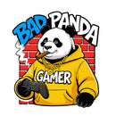 Bad Panda Gaming Controller Sticker for Car Laptop Skateboard Luggage Gamer