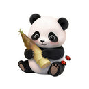 Cute Panda Bamboo Ladybug Vinyl Sticker for Car Laptop Skateboard Luggage