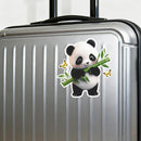 Panda Bamboo Butterfly Vinyl Sticker for Car Laptop Skateboard Luggage