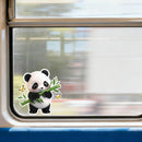 Panda Bamboo Butterfly Vinyl Sticker for Car Laptop Skateboard Luggage