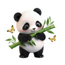 Panda Bamboo Butterfly Vinyl Sticker for Car Laptop Skateboard Luggage