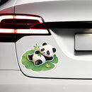 Panda Lotus Leaf Frog Vinyl Sticker for Car Laptop Skateboard Luggage