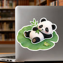Panda Lotus Leaf Frog Vinyl Sticker for Car Laptop Skateboard Luggage