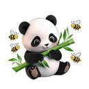 Panda Bamboo Bees Vinyl Sticker for Car Laptop Skateboard Luggage