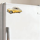 Vintage Yellow Car Vinyl Sticker for Car Laptop Skateboard Luggage