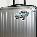Vintage Blue Car Vinyl Sticker for Car Laptop Skateboard Luggage