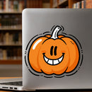 Cute Smiling Pumpkin Vinyl Sticker for Car Laptop Skateboard Luggage