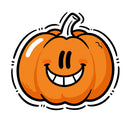 Cute Smiling Pumpkin Vinyl Sticker for Car Laptop Skateboard Luggage