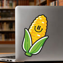Cute Smiling Corn Vinyl Sticker for Car Laptop Skateboard Luggage