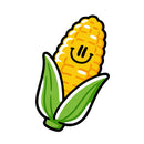 Cute Smiling Corn Vinyl Sticker for Car Laptop Skateboard Luggage