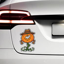 Pumpkin Man with Hat Vinyl Sticker for Car Laptop Skateboard Luggage