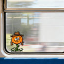 Pumpkin Man with Hat Vinyl Sticker for Car Laptop Skateboard Luggage