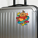 Smiling Pumpkin Scarf Ribbons Vinyl Sticker for Car Laptop Skateboard Luggage