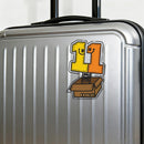 Smiling Number 11 Spring Box Vinyl Sticker for Car Laptop Skateboard Luggage