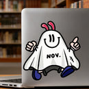NOV Ghost Vinyl Sticker for Car Laptop Skateboard Luggage