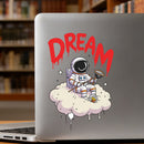 Astronaut Dream Cloud Vinyl Sticker for Car Laptop Skateboard Luggage