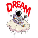 Astronaut Dream Cloud Vinyl Sticker for Car Laptop Skateboard Luggage