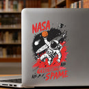 NASA Astronaut Basketball Vinyl Sticker for Car Laptop Skateboard Luggage