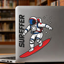 Astronaut Surfer Vinyl Sticker for Car Laptop Skateboard Luggage