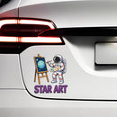 Astronaut Star Art Vinyl Sticker for Car Laptop Skateboard Luggage