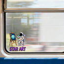 Astronaut Star Art Vinyl Sticker for Car Laptop Skateboard Luggage