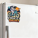 Astronaut Cycle Galaxy Vinyl Sticker for Car Laptop Skateboard Luggage