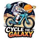 Astronaut Cycle Galaxy Vinyl Sticker for Car Laptop Skateboard Luggage