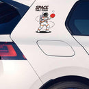 Space Table Tennis Astronaut Vinyl Sticker Laptop Car Luggage Space Sport