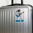 Rock On Astronaut Guitar Vinyl Sticker Laptop Car Luggage Space Rock