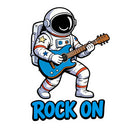 Rock On Astronaut Guitar Vinyl Sticker Laptop Car Luggage Space Rock