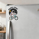 Marko Spak Astronaut Bike Vinyl Sticker Laptop Car Luggage Space Bicycle