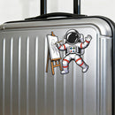 Astronaut Painting Art Vinyl Sticker Laptop Car Luggage Space Art