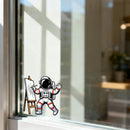 Astronaut Painting Art Vinyl Sticker Laptop Car Luggage Space Art