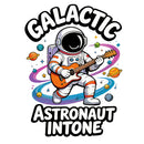 Galactic Astronaut Guitar Vinyl Sticker Laptop Car Luggage Cosmic Music