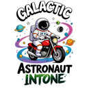 Galactic Astronaut Motorcycle Vinyl Sticker Laptop Car Luggage Cosmic Ride