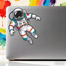 Floating Astronaut Vinyl Sticker Laptop Car Luggage Zero Gravity Space