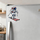 Astronaut Skiing Vinyl Sticker Laptop Car Luggage Winter Space Sport