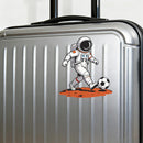 Mars Soccer Astronaut Vinyl Sticker Laptop Car Luggage Martian Space Sport