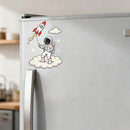 Astronaut Rocket Balloon Vinyl Sticker Laptop Car Luggage Space Cloud