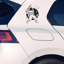 Astronaut Baseball Vinyl Sticker Laptop Car Luggage Space Sports