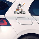 Astronaut Rocket Backpack Homerun Sticker Laptop Car Luggage Space Baseball