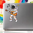 Astronaut Guitar Vinyl Sticker Laptop Car Luggage Space Music