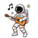 Astronaut Guitar Vinyl Sticker Laptop Car Luggage Space Music
