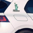 Funny Liberty Statue Vinyl Sticker Car Laptop Luggage True Freedom